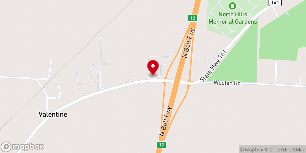 Map showing location of St. Luke Missionary Baptist Church