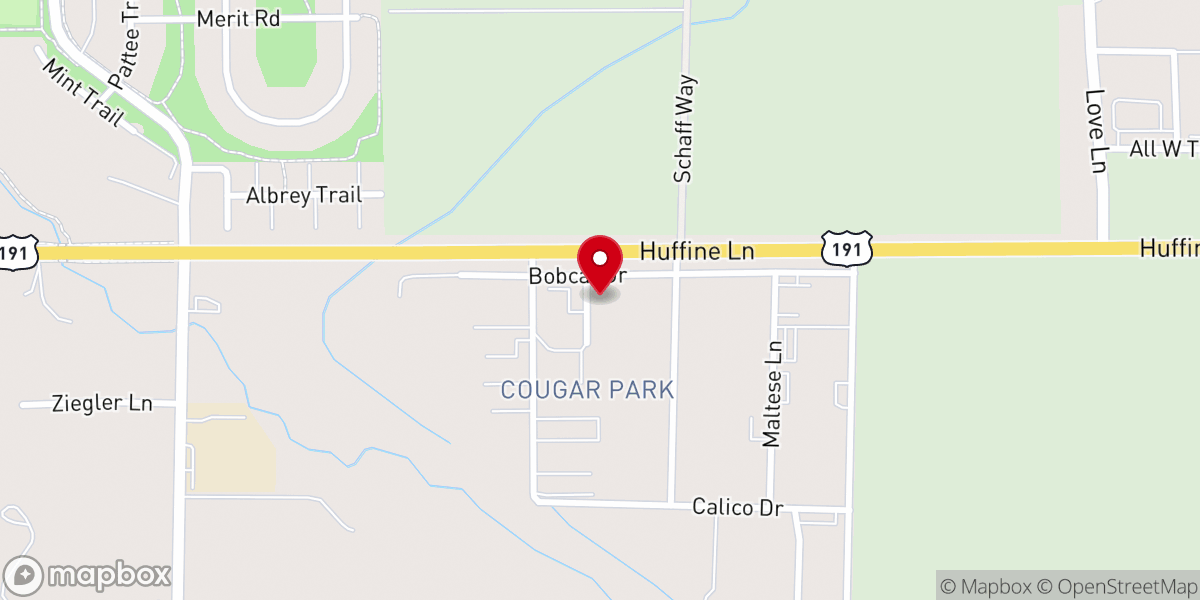 Map showing location of Abundant Life Fellowship