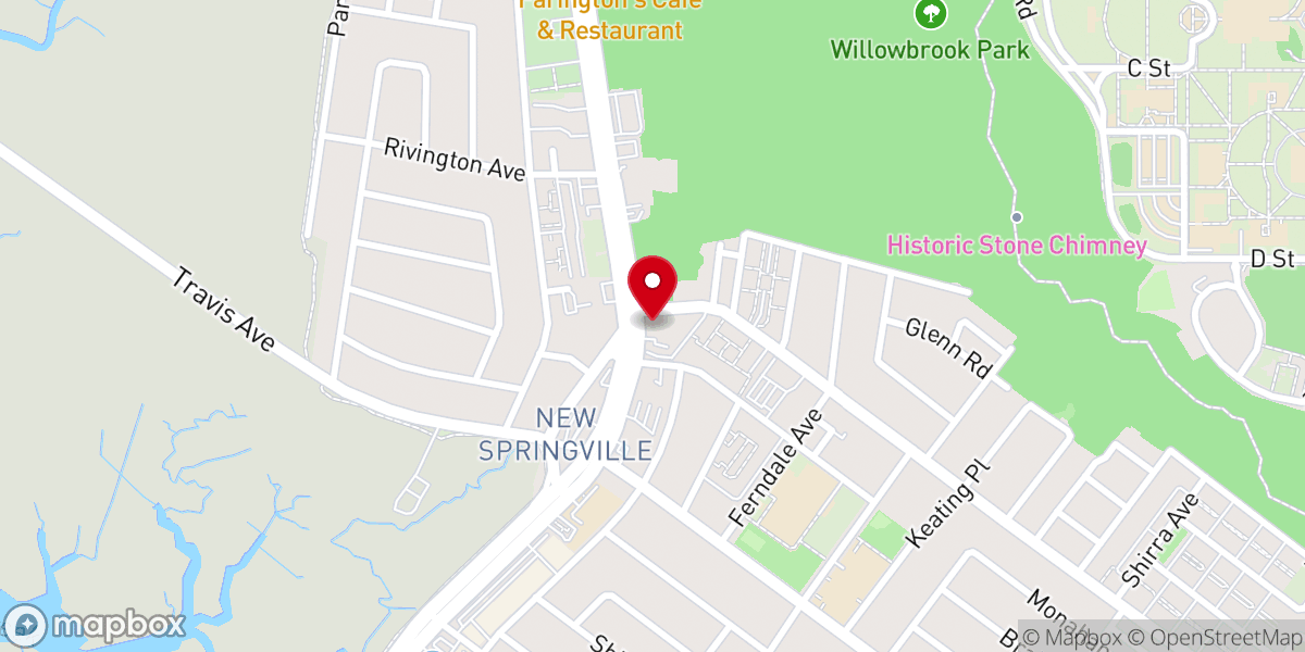 Map showing location of Menorah Chapels Inc