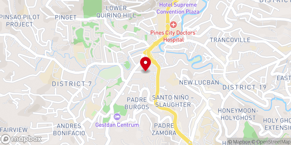 Map showing location of T.O.U.C.H. Christian Fellowship
