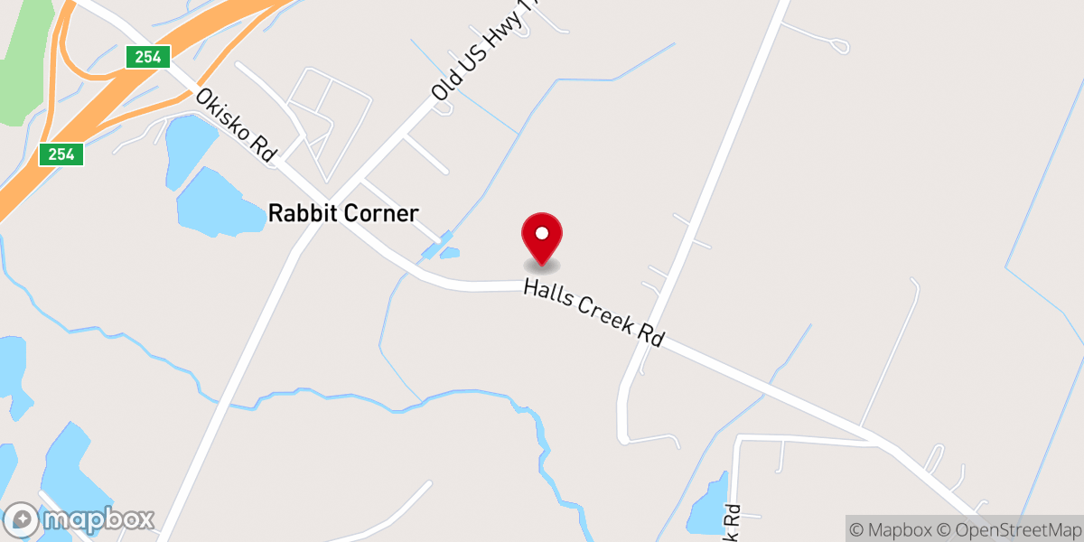 Map showing location of Mary Holly Grove Church