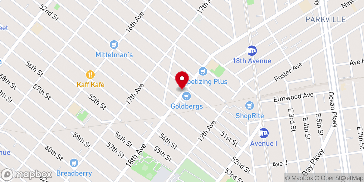 Map showing location of Mikva 18 Avenue of Con Hamaor