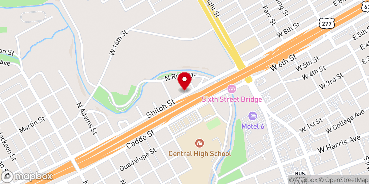 Map showing location of Community Christian Church