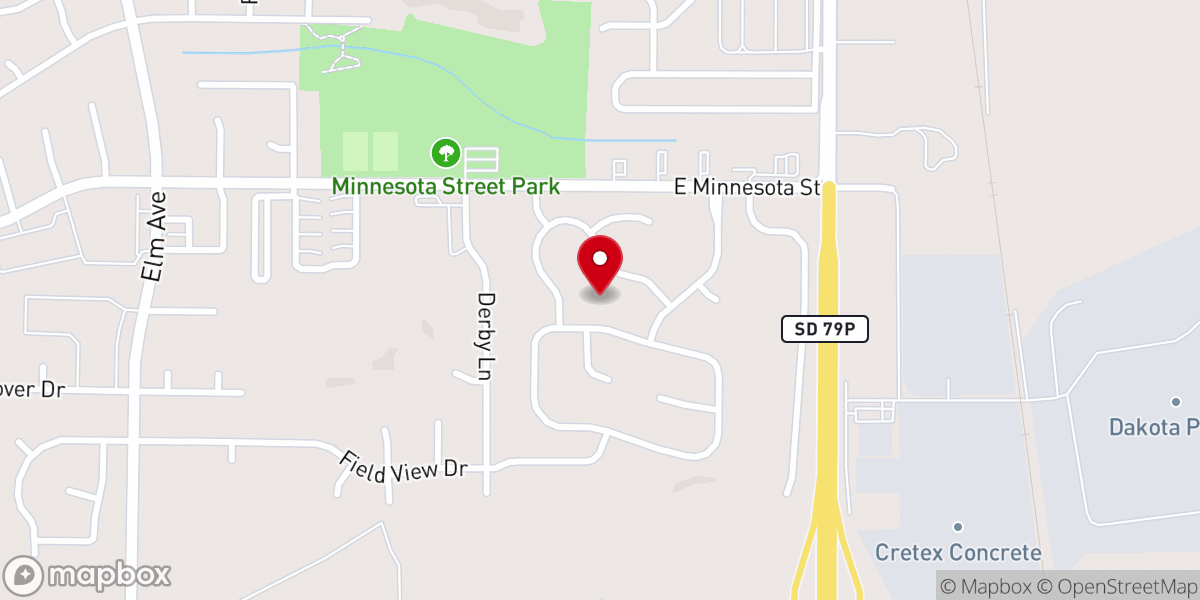 Map showing location of the church @ Rapid City