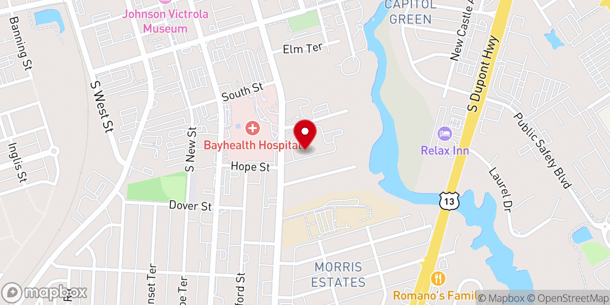 Map showing location of Church of the Holy Cross