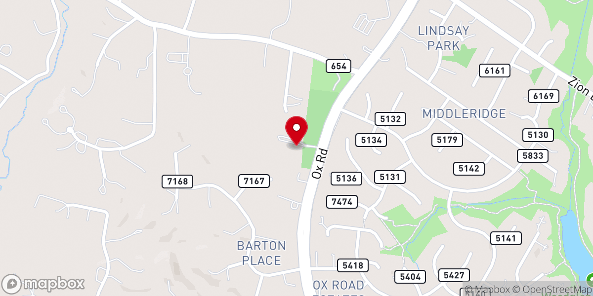 Map showing location of Jerusalem Baptist Church