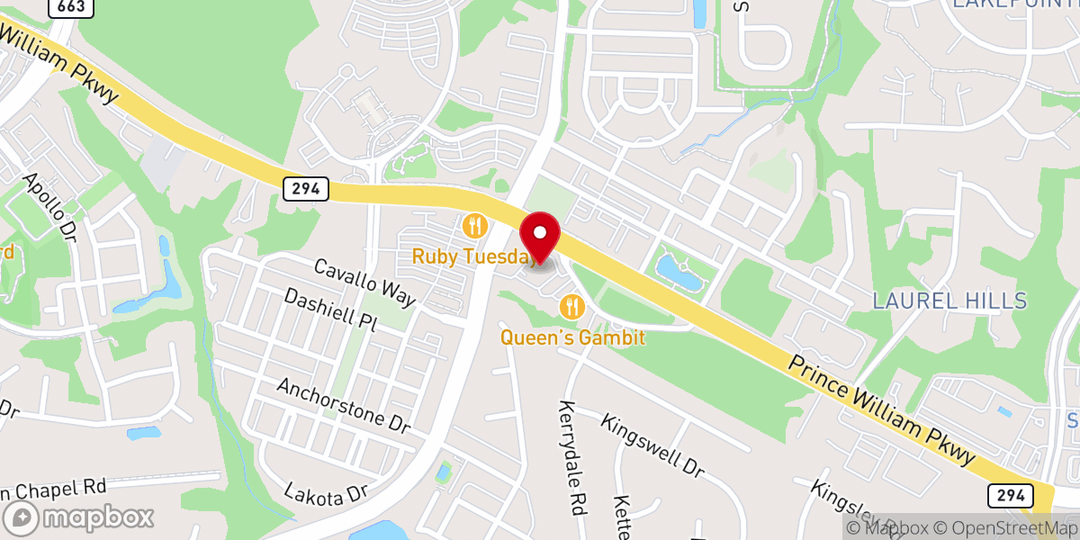 Map showing location of Covenant Presbyterian Church