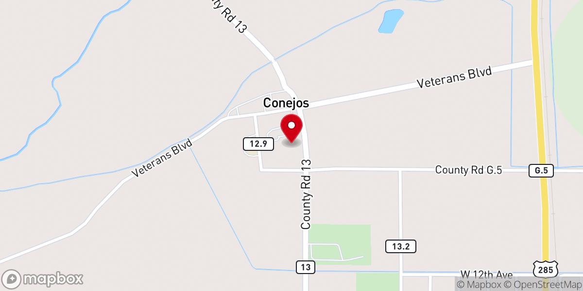 Map showing location of El Santuario de los Pobladores