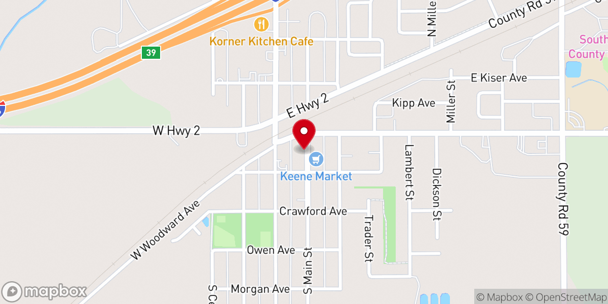 Map showing location of The Hey! Loft