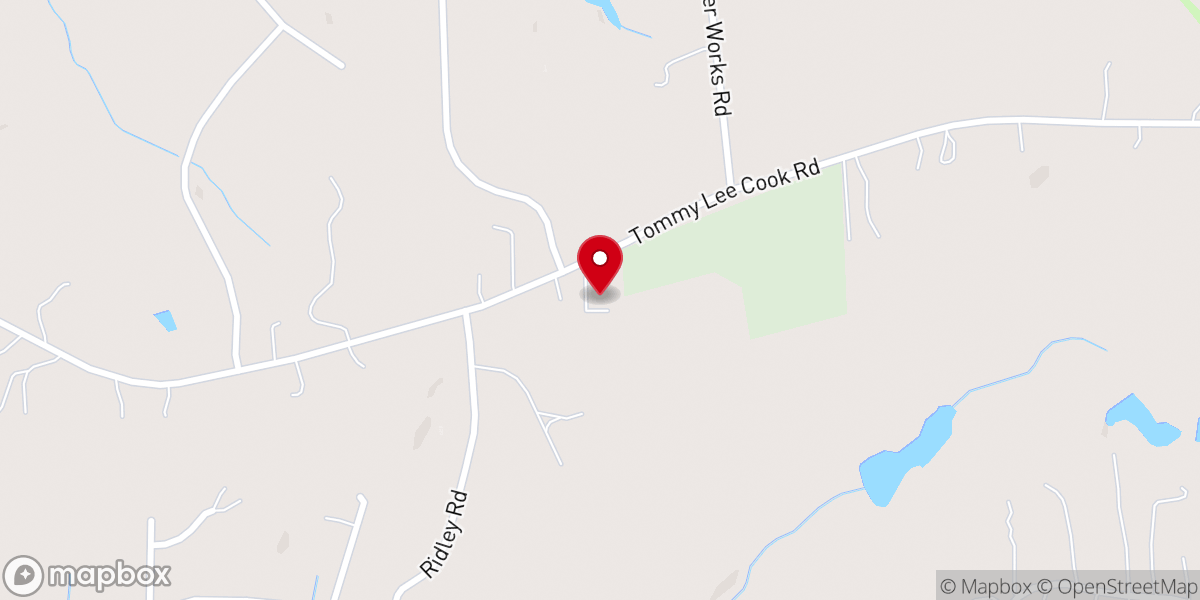 Map showing location of Fellowship Baptist Chapel