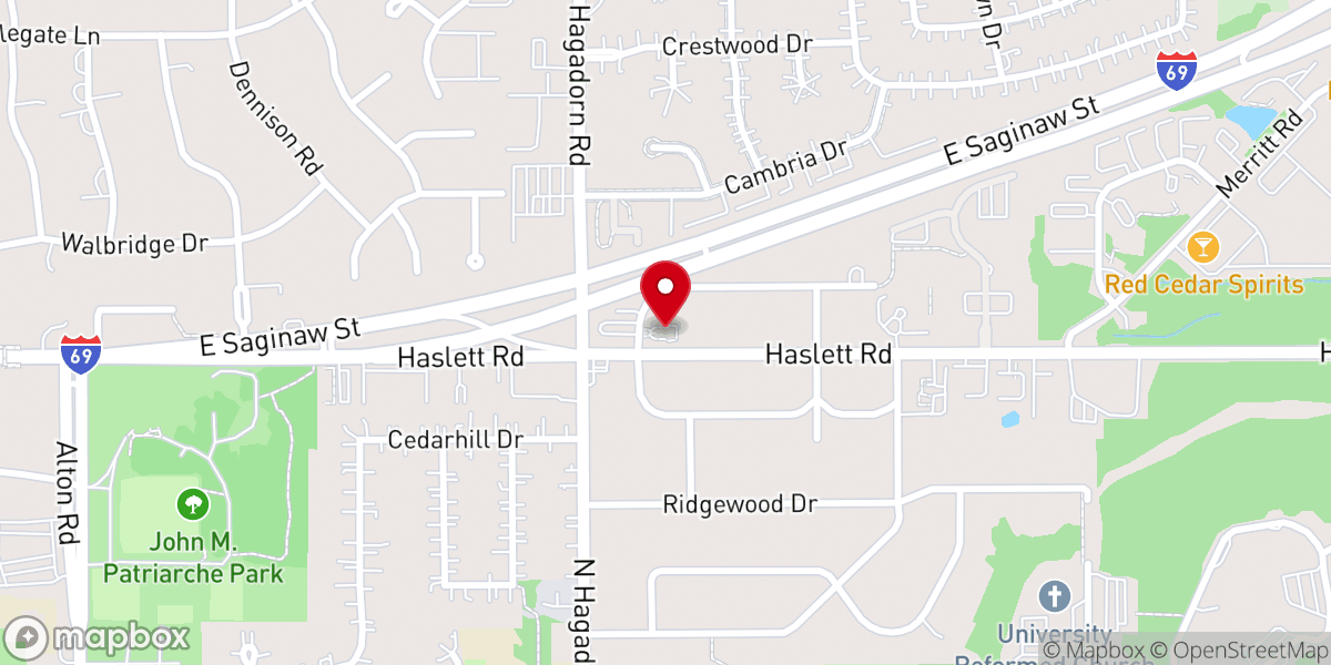 Map showing location of St. Andrew Orthodox Church
