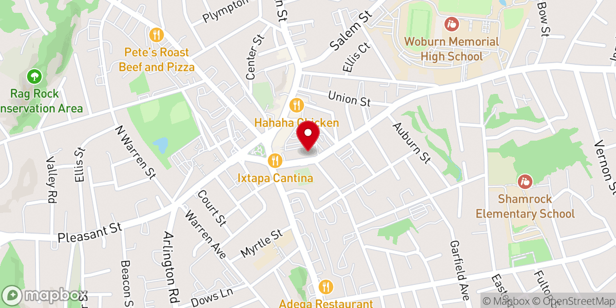 Map showing location of Melrose Church