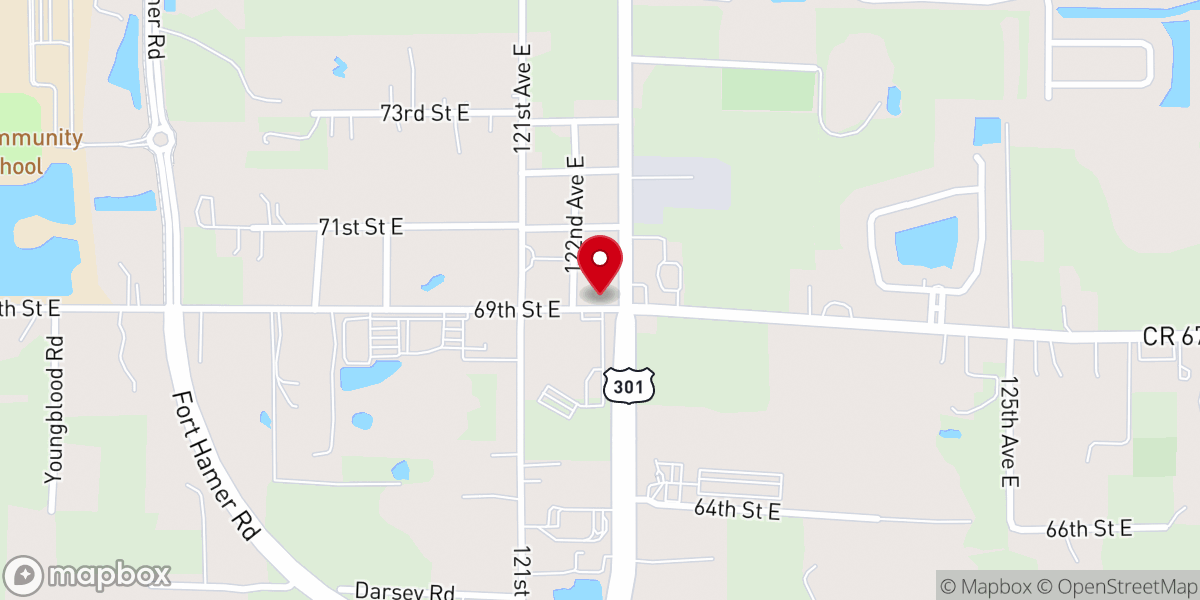 Map showing location of Parrish United Methodist Church Historic Chapel