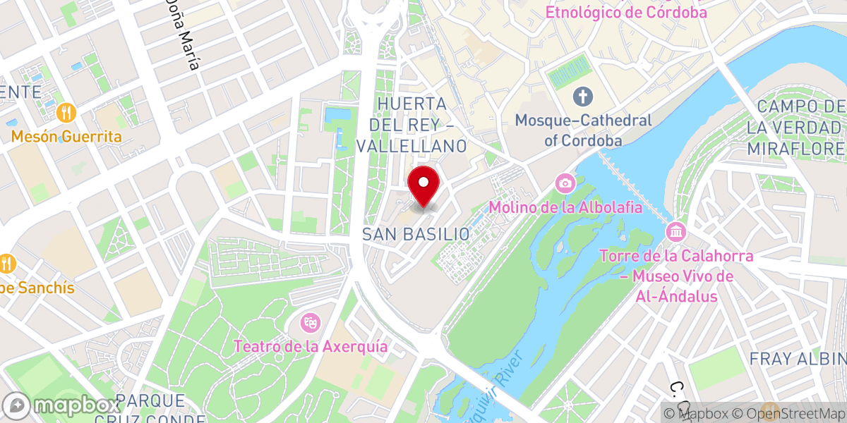 Map showing location of Parroquia de Nuestra Señora de la Paz