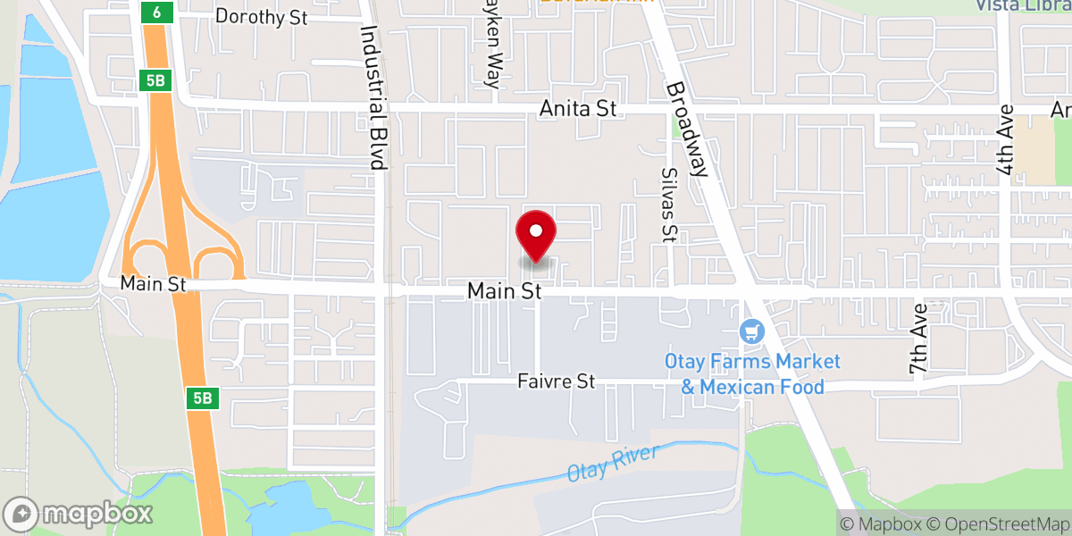 Map showing location of The Door Christian Church