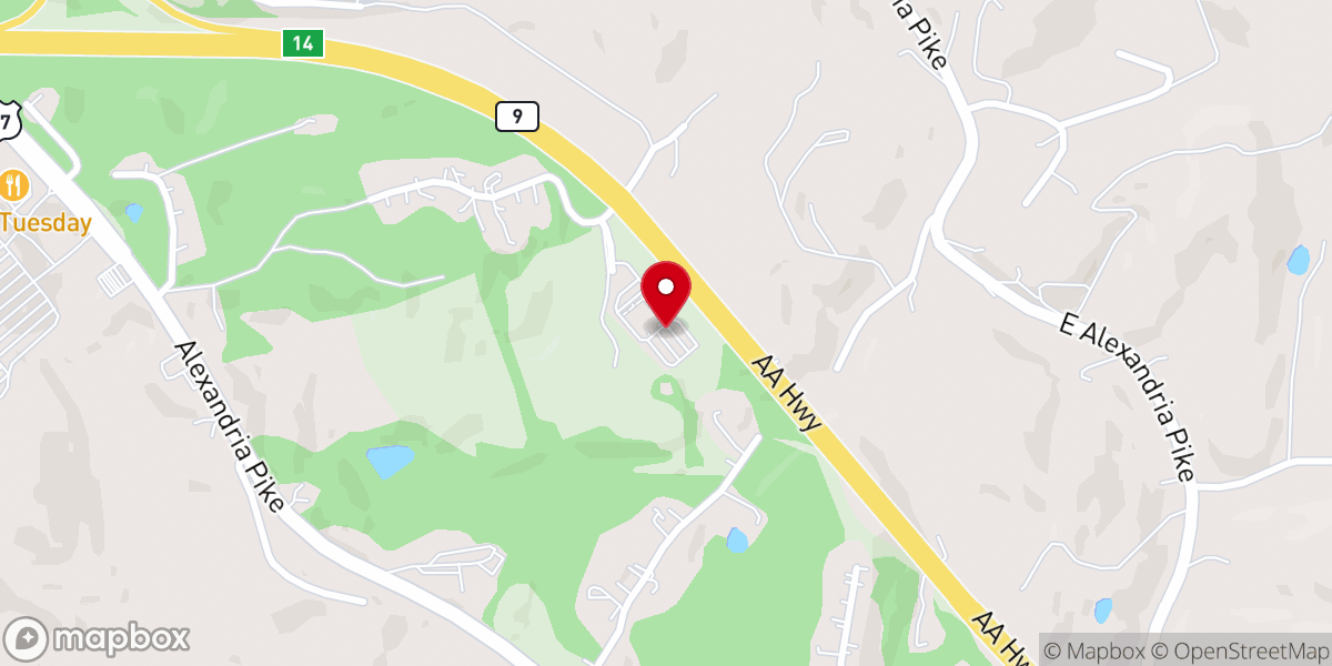 Map showing location of Immanuel Baptist Church