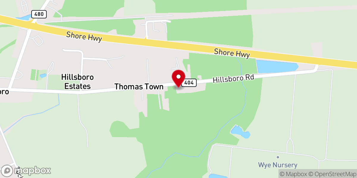 Map showing location of Allen Ame Church