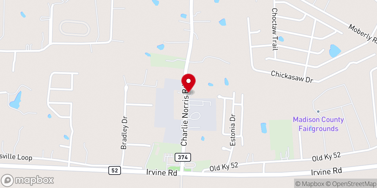 Map showing location of Madison Community Church