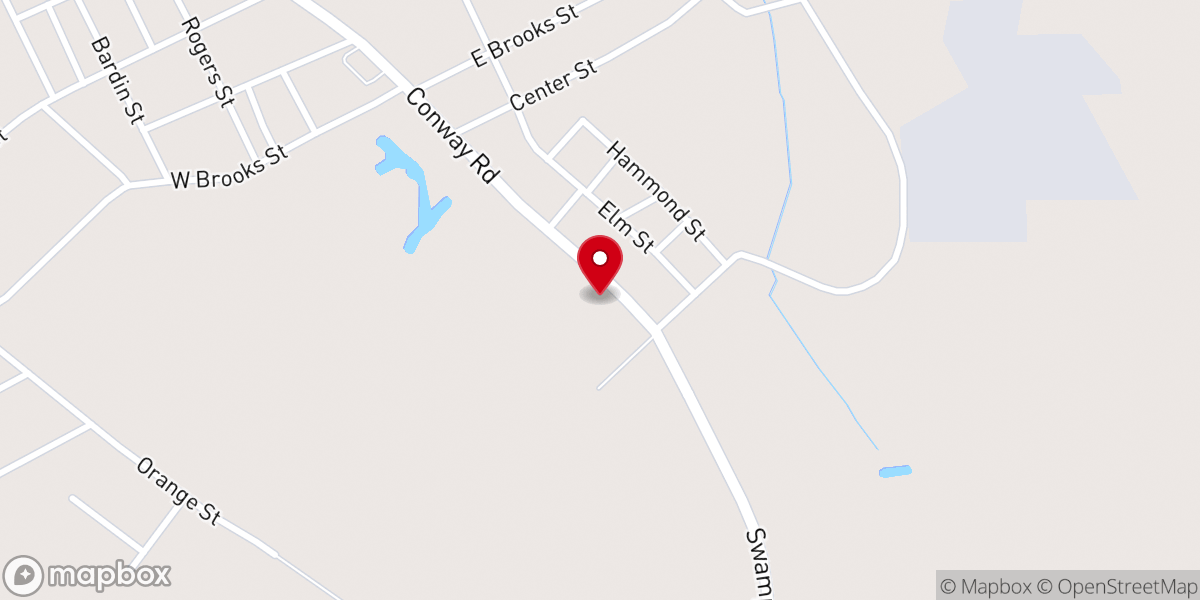 Map showing location of United Methodist Parsonage