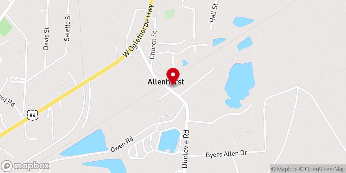Map showing location of Full Gospel Holiness Church