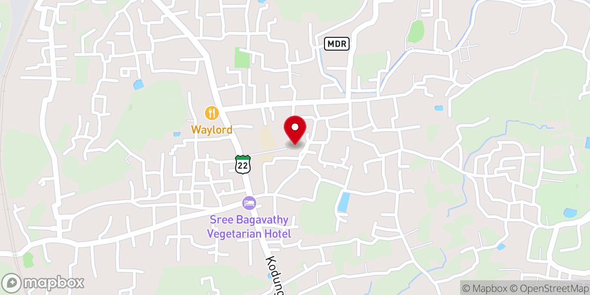 Map showing location of St. Thomas The Apostle Syro-Malabar Catholic Church, Thiroor