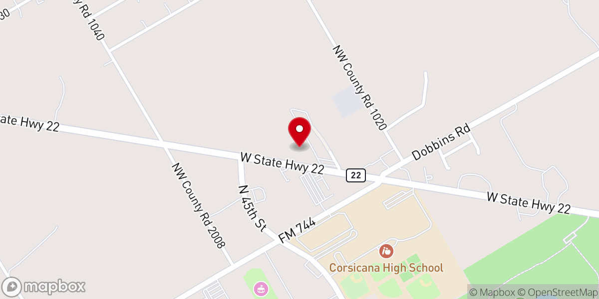 Map showing location of Faith Lutheran Church