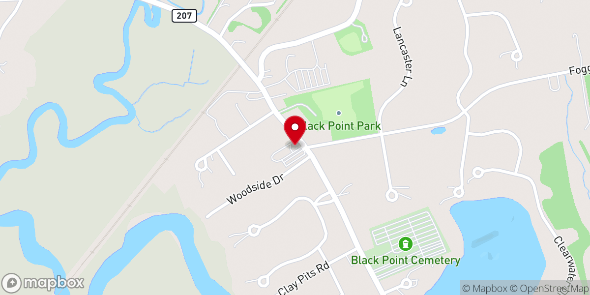 Map showing location of First Congregational Church of Scarborough