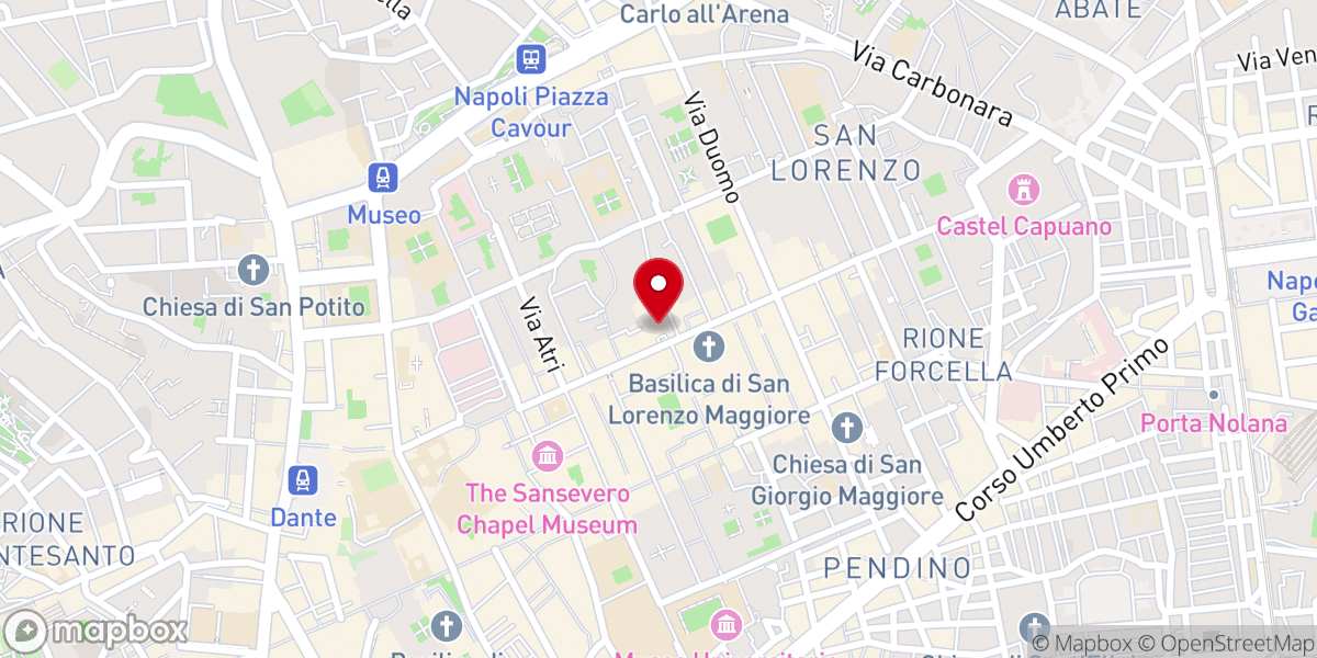 Map showing location of Basilica di San Paolo Maggiore