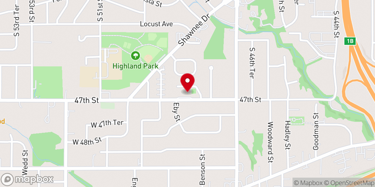 Map showing location of Bristol Hill United Methodist Church
