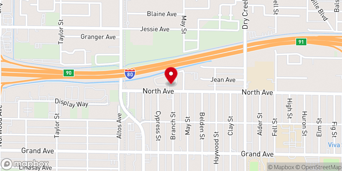 Map showing location of MT Institutional Missionary Baptist Church