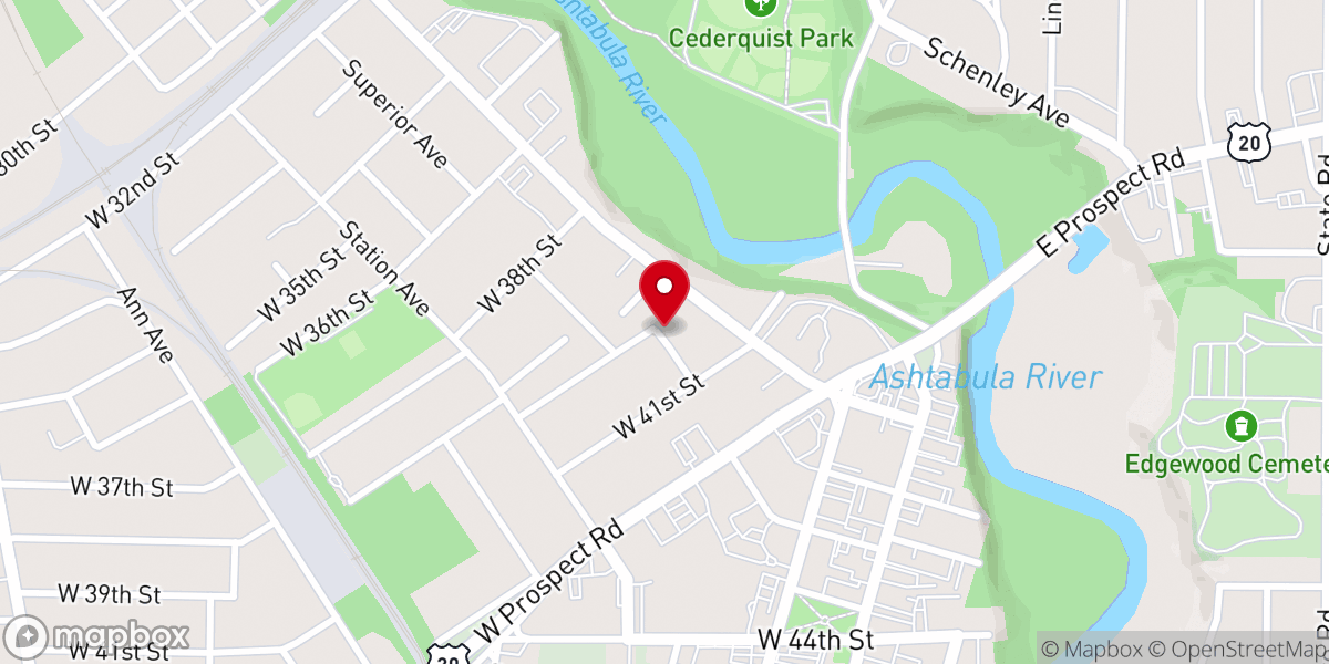 Map showing location of First Swedish Evangelical Mission Covenant Church