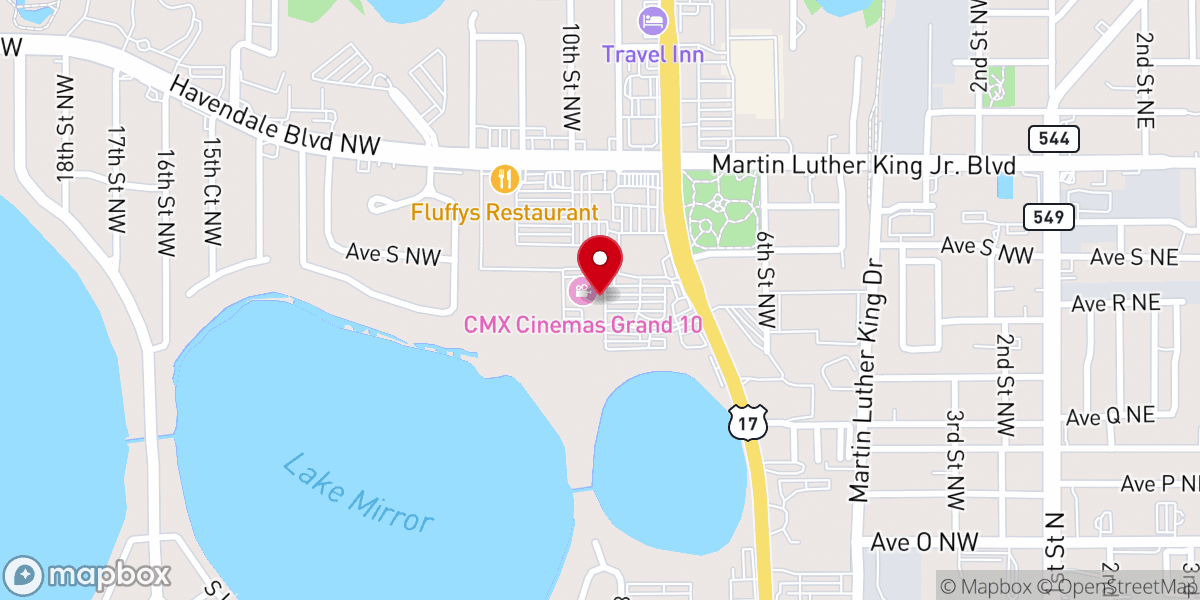 Map showing location of Bible Church Of God Winter Haven