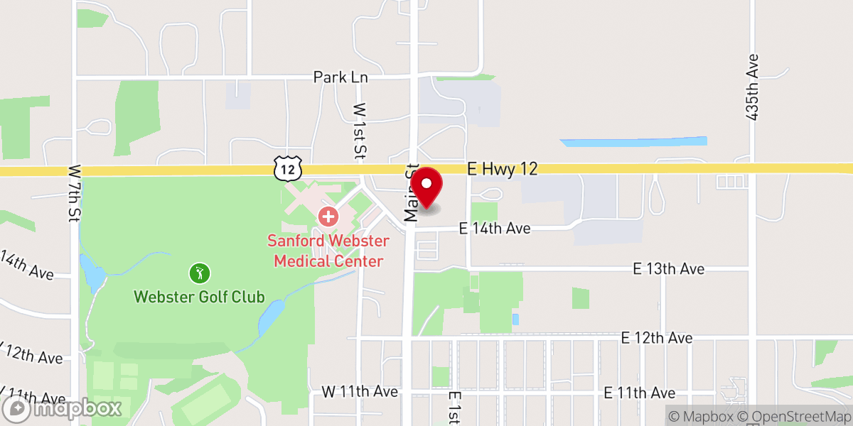 Map showing location of Jesus Church of Webster