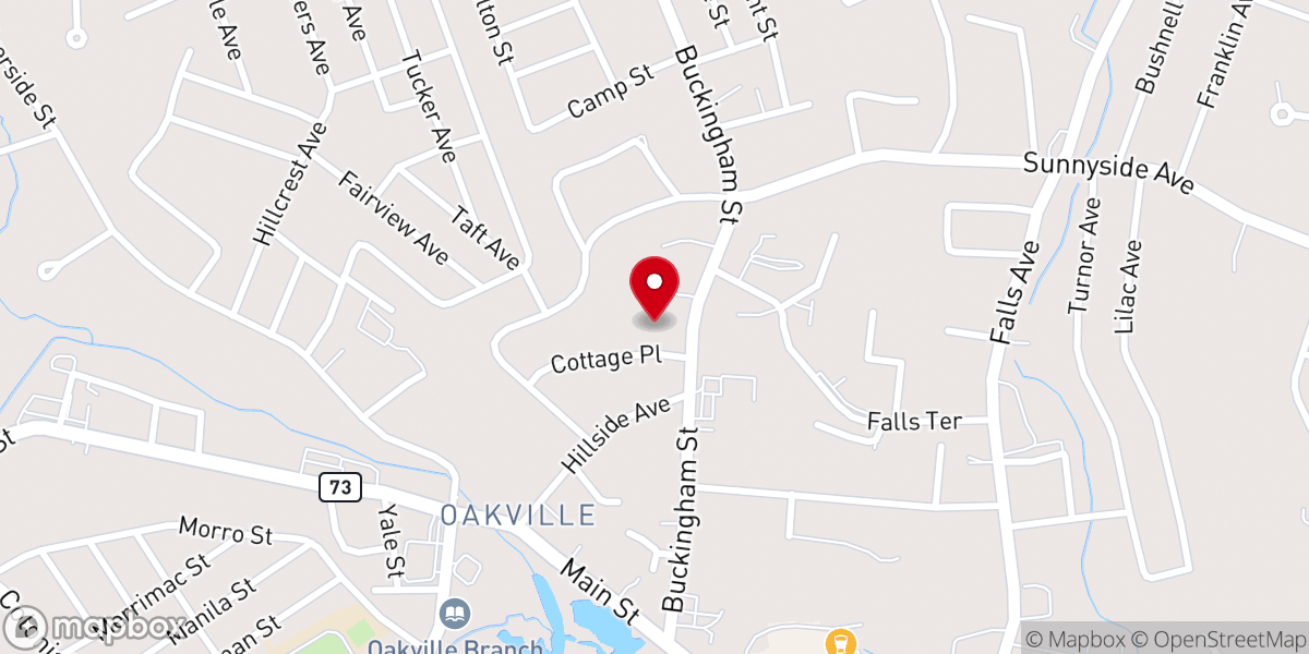 Map showing location of Union Congregational Church
