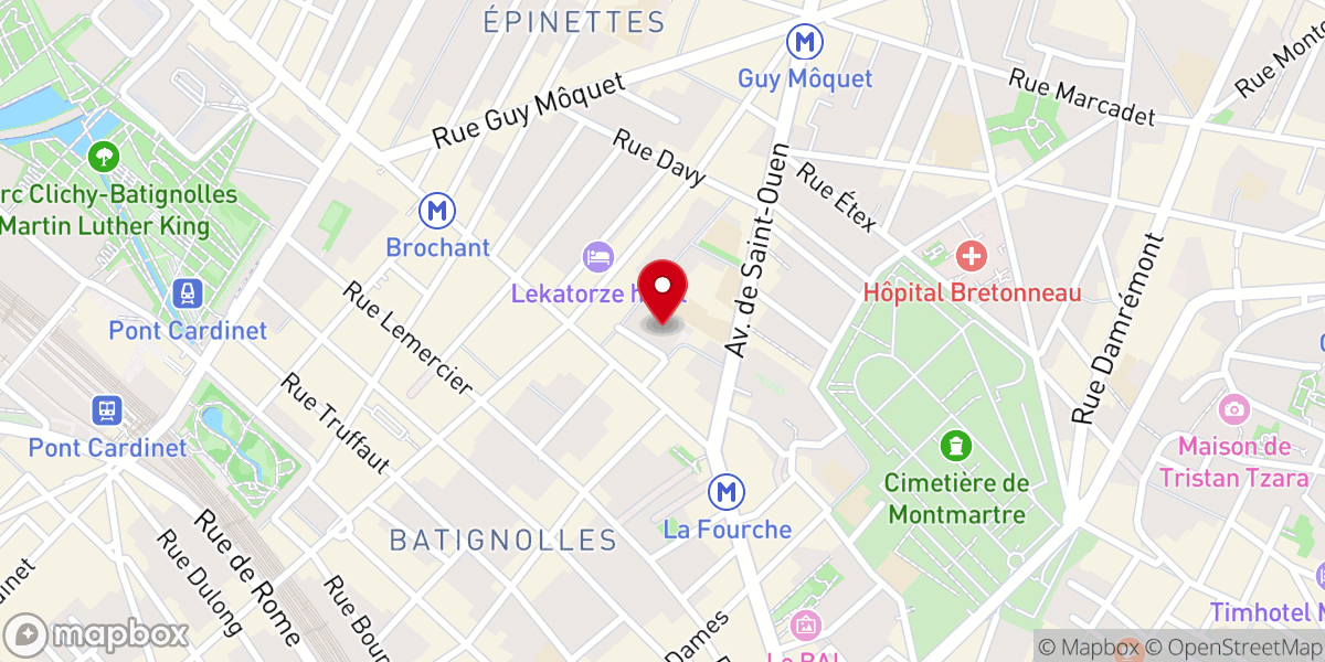 Map showing location of Église Saint-Michel