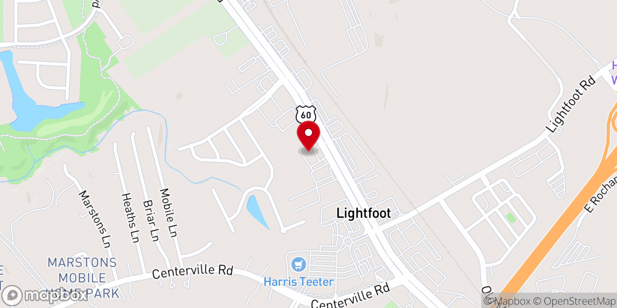 Map showing location of Smith Memorial Baptist Church