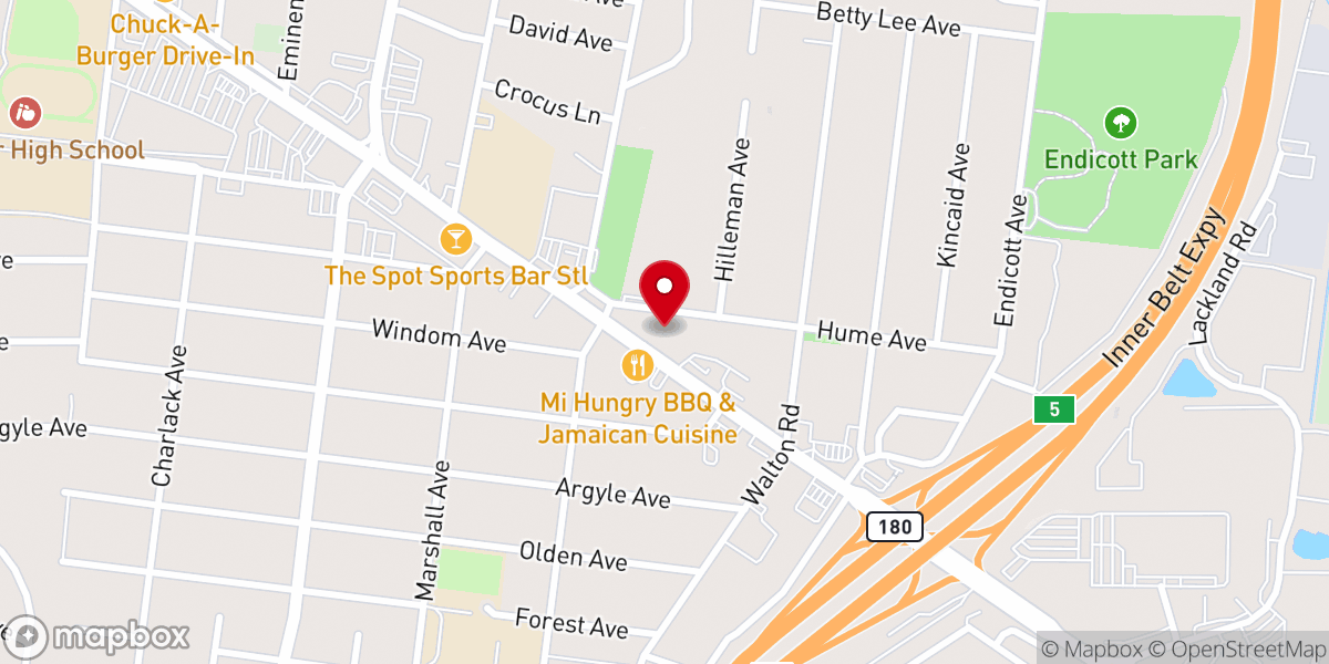 Map showing location of First Baptist Church-St John