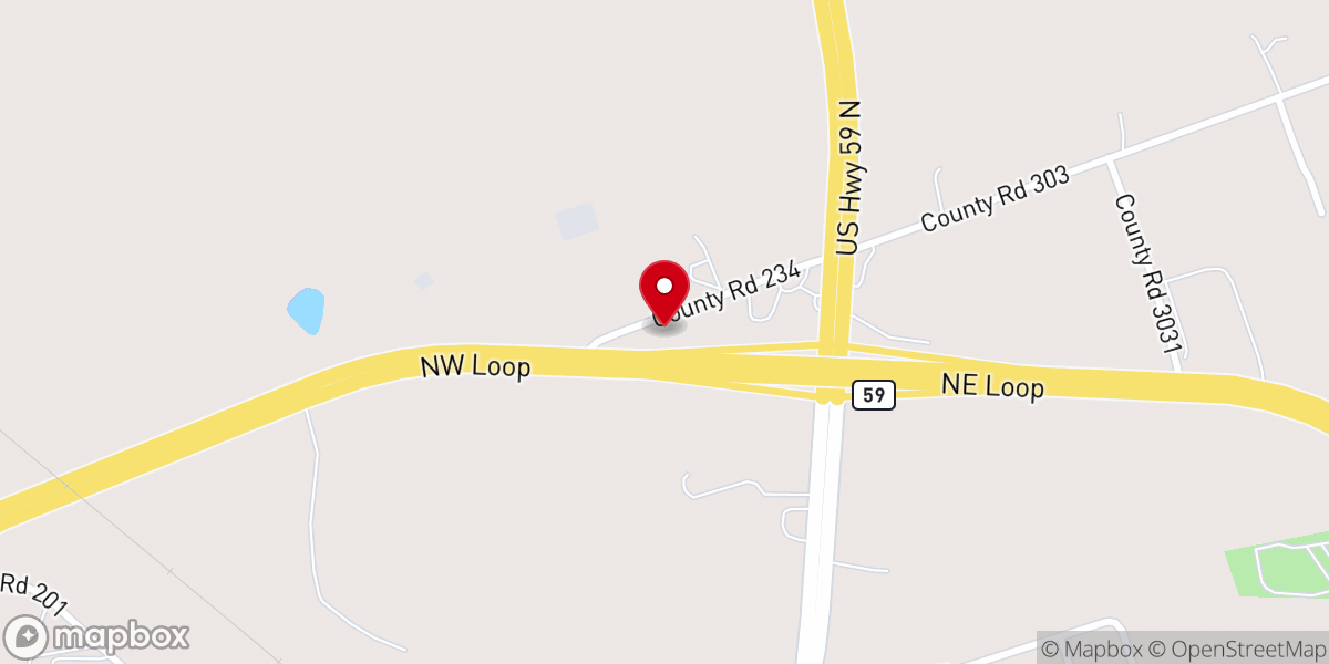 Map showing location of Parkway Baptist Church