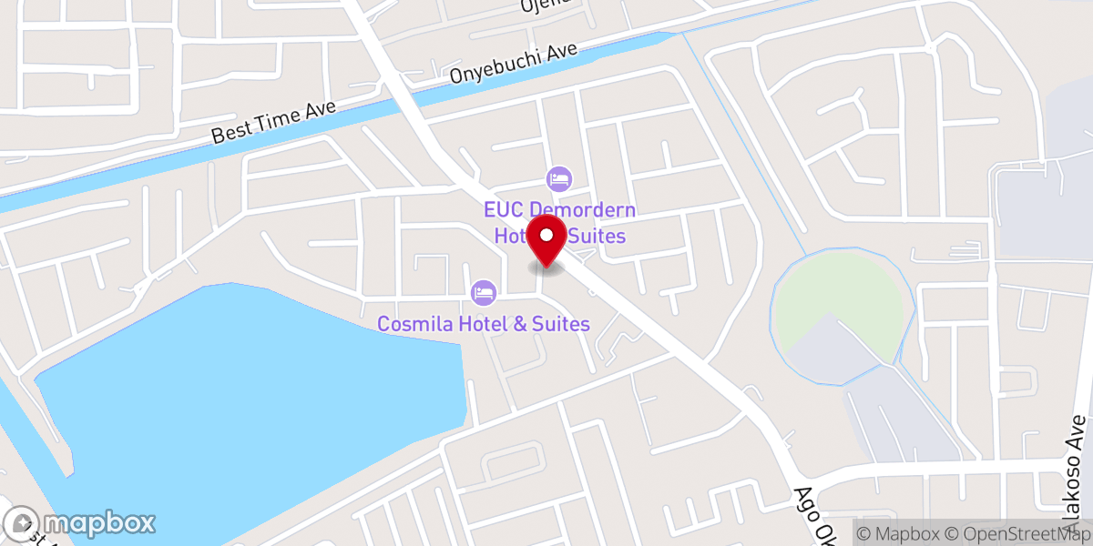Map showing location of Methodist Church, Okota (FESTAC Circuit)