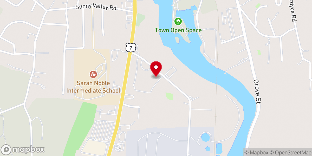 Map showing location of New Milford Social Services