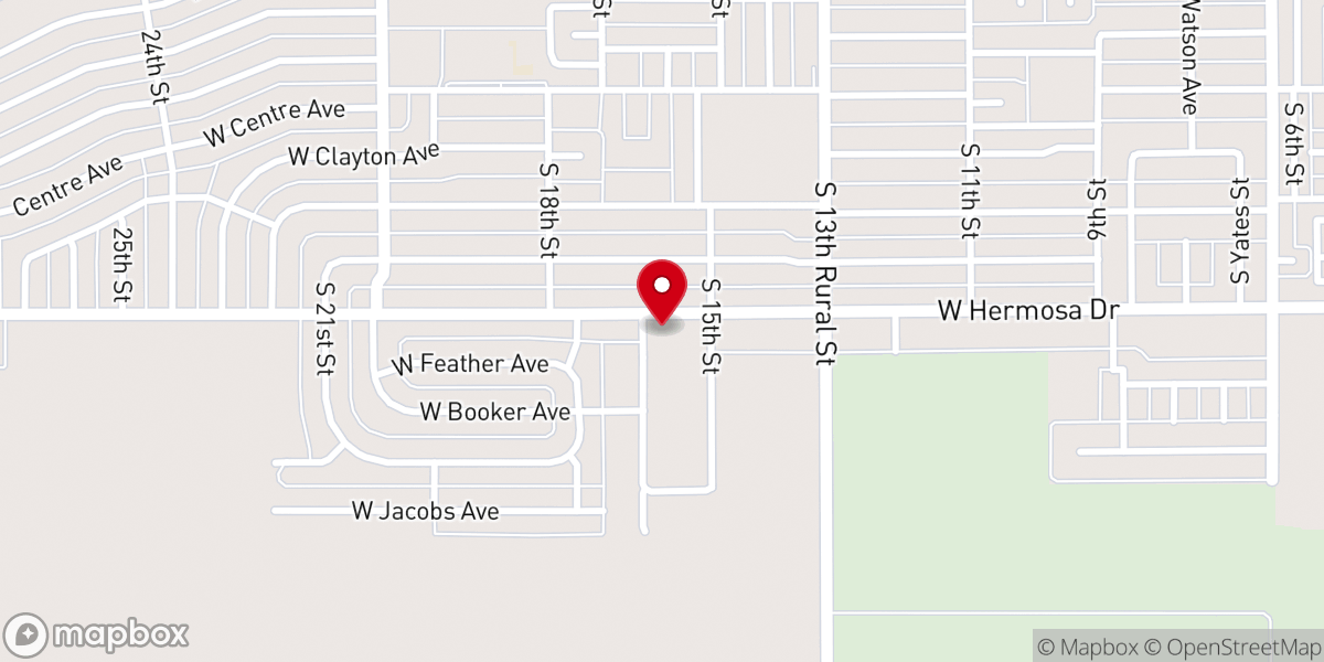 Map showing location of Trinity Temple Assembly of God