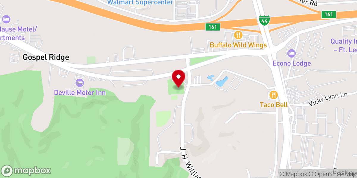 Map showing location of St Robert Municipal Park