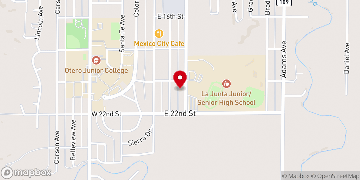 Map showing location of 1 St Southern