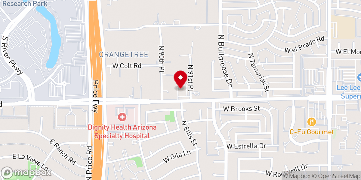Map showing location of New Heights Church