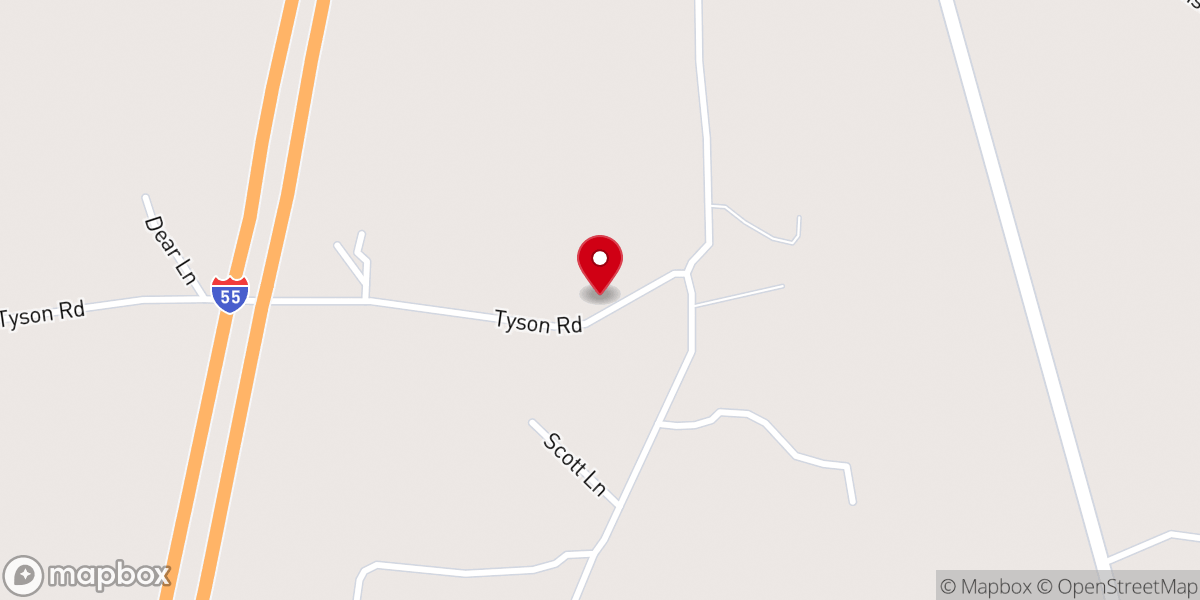 Map showing location of Morning Star Church