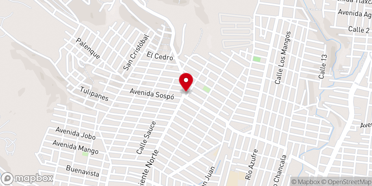 Map showing location of Iglesia San Isidro