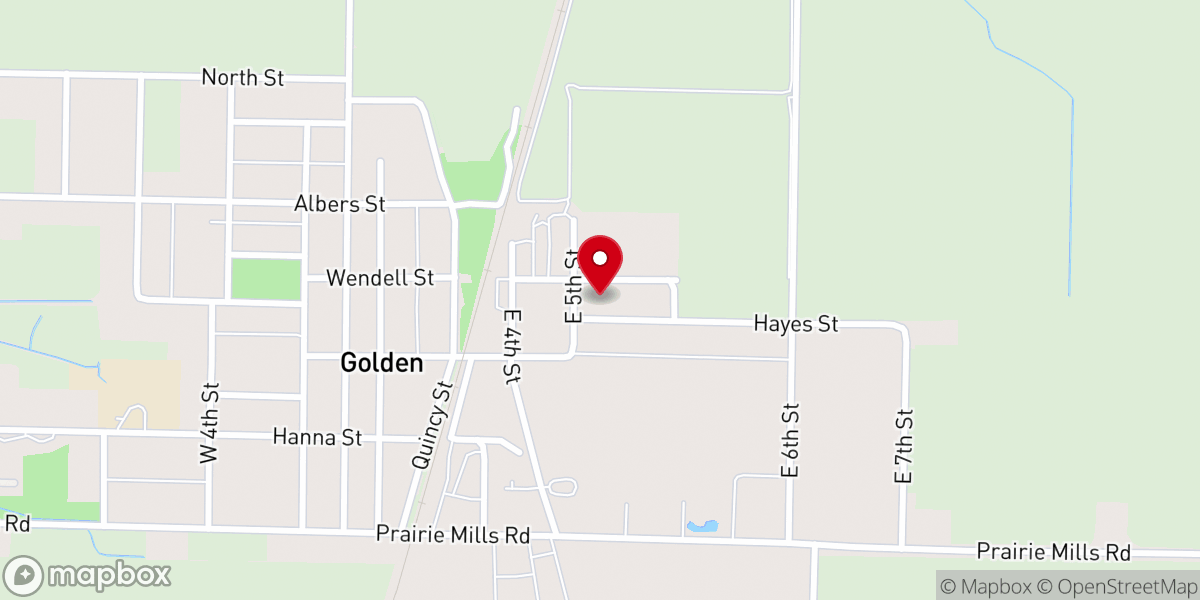 Map showing location of Trinity Lutheran Church