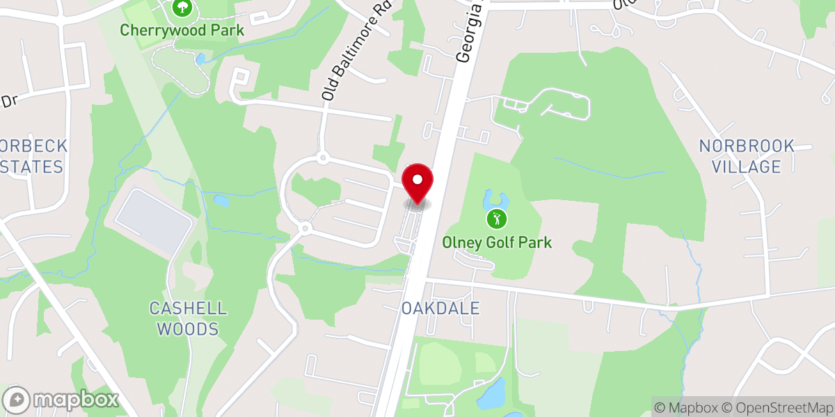 Map showing location of Sisters Sandwiches & Such - Olney