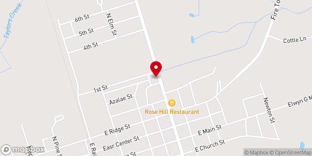Map showing location of Duplin Winery