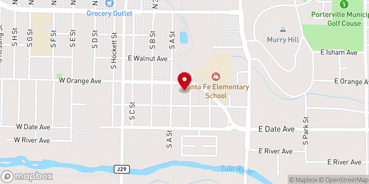 Map showing location of St Anne's Food Pantry